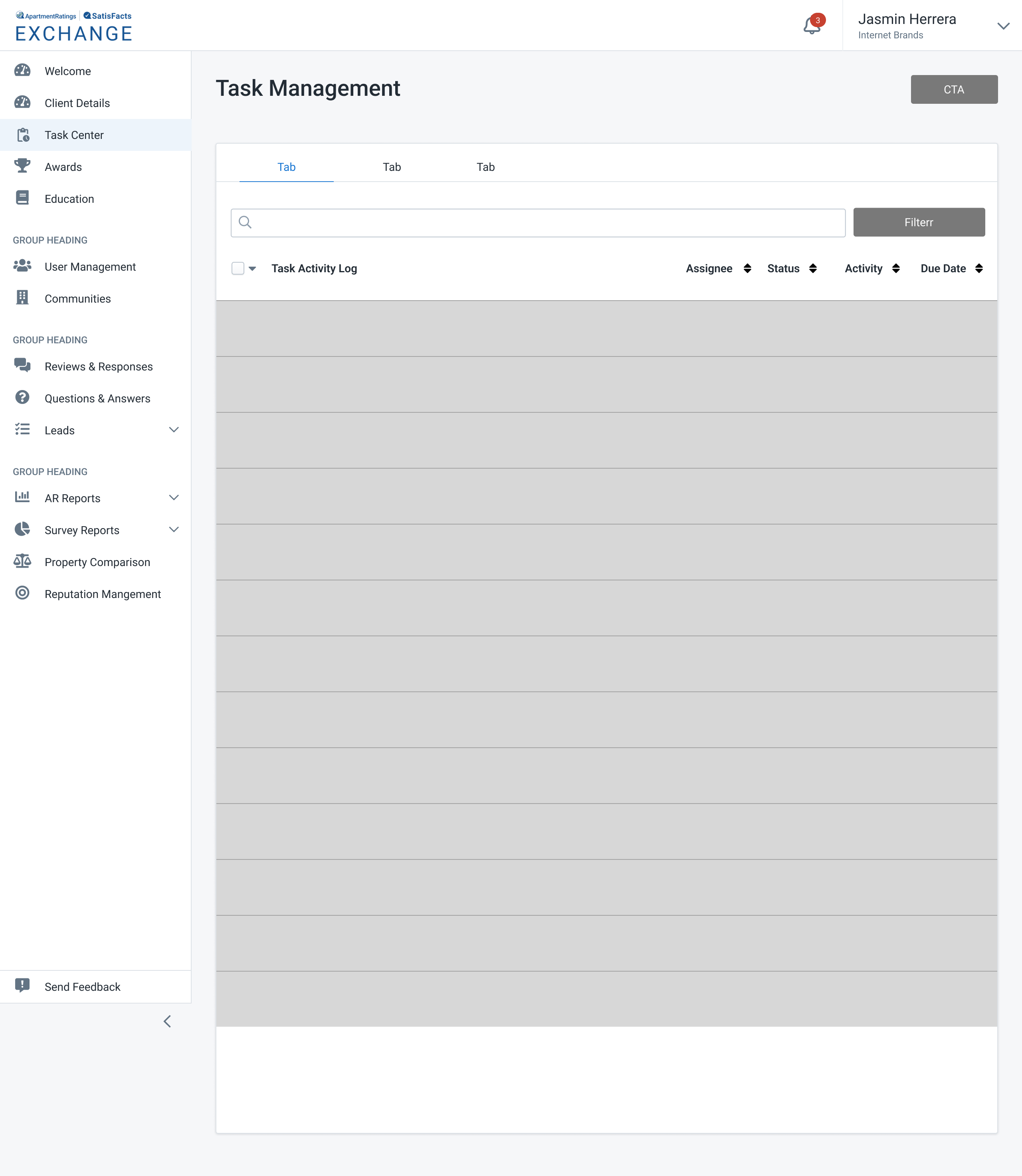 Task Management Interface